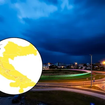 Upaljeni alarmi u cijeloj zemlji, DHMZ: 'Očekuju nas pljuskovi, grmljavina i obilne oborine'