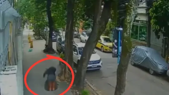Kakva snimka: Žena nasred ulice propala kroz &scaron;aht, otkriven mogući uzrok