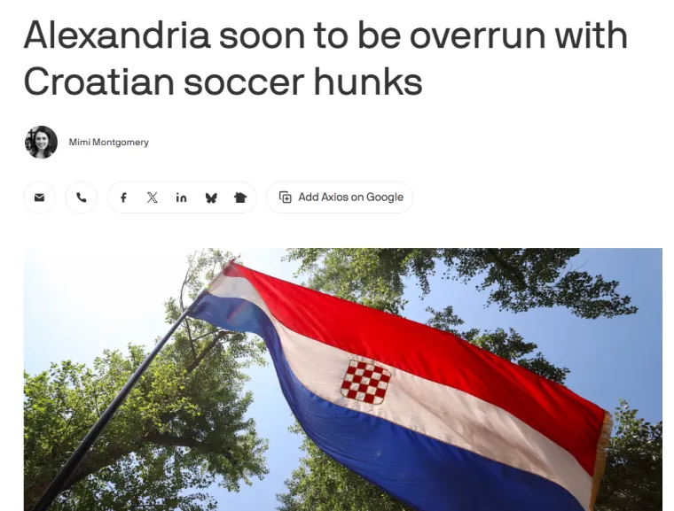 Američki portal uz pogre&scaron;nu zastavu Hrvatske upozorava: 'Djevojke, dolaze hrvatski komadi'