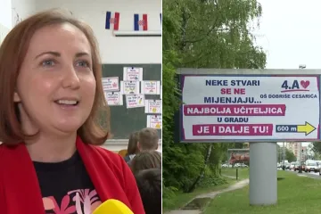 Pogledajte kakav je plakat osvanuo za učiteljicu u Zagrebu: 'Ona posao shvaća kao poziv'