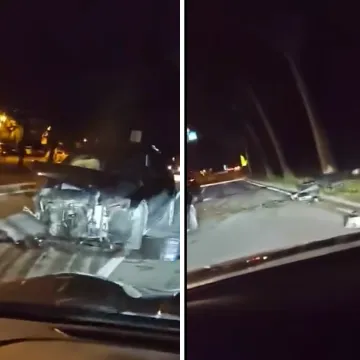 &Scaron;iri se snimka iz Solina: Pijan sletio s ceste i udario u stabla, napuhao je skoro 2 promila