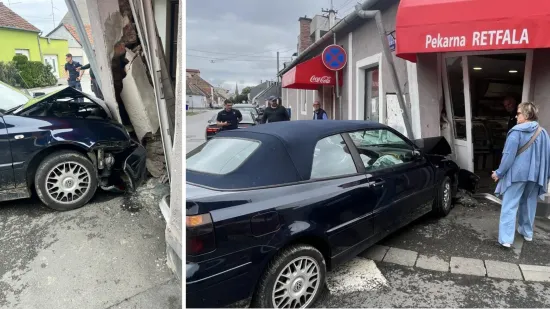 Punom brzinom se autom zabio u pekarnicu u Osijeku: 'Bio je pijan, nije mogao ni pričati'