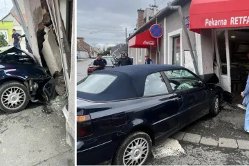 Punom brzinom se autom zabio u pekarnicu u Osijeku: 'Bio je pijan, nije mogao ni pričati'
