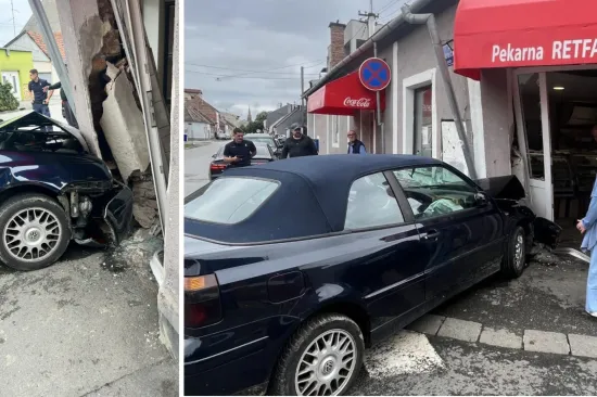 Punom brzinom se autom zabio u pekarnicu u Osijeku: 'Bio je pijan, nije mogao ni pričati'