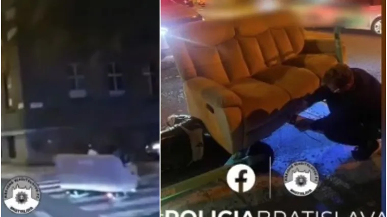 Stavili kauč na romobile i provozali se gradom: Pogledajte kako ih je policija skužila
