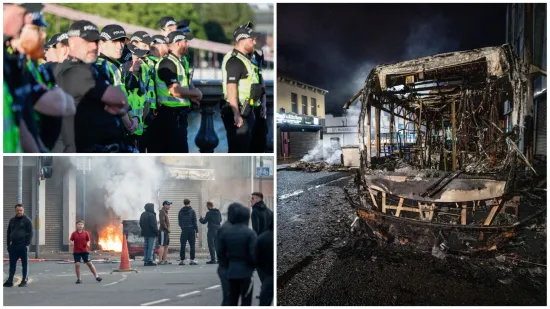 Brutalne scene iz Belfasta: Ogorčeni zbog napada migranta demolirali grad i sukobili se s policijom