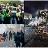 Brutalne scene iz Belfasta: Ogorčeni zbog napada migranta demolirali grad i sukobili se s policijom