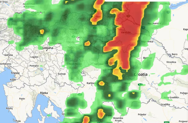 Tuča i grmljavinsko nevrijeme pogodili Hrvatsku, upaljeni meteoalarmi diljem zemlje