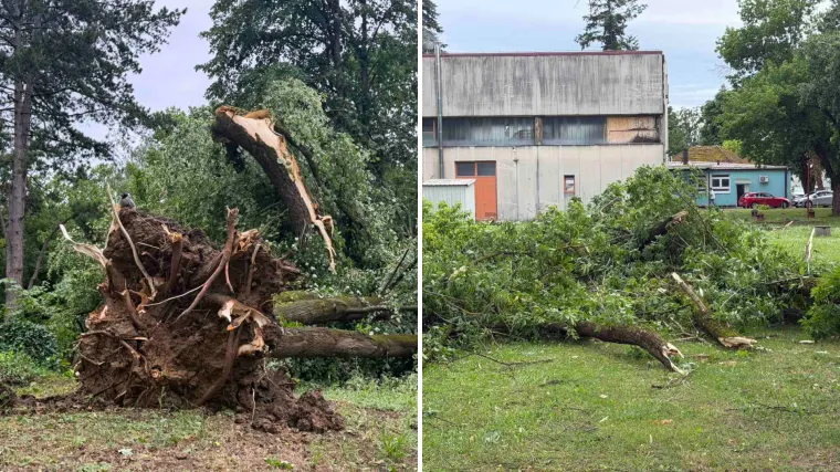 Vjetar odnio krov mrtvačnice, ru&scaron;io stabla: Sve je krenulo oko dva u noći, &scaron;teta se zbraja