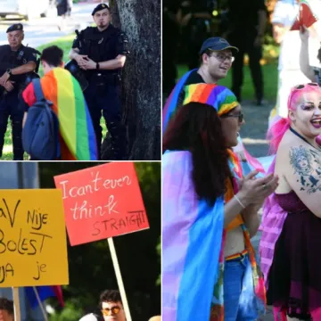 Poljupci koji su izazvali buru: Karlovački pride bez incidenata, ali ne i bez kontroverzi