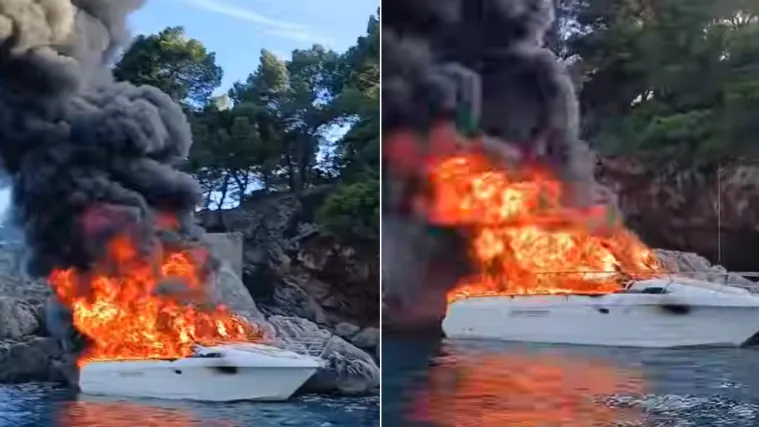 Drama na moru: Kod Raba se sudarile dvije brodice, kod Dubrovnika izgorjela i potonula jahta