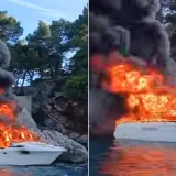 Drama na moru: Kod Raba se sudarile dvije brodice, kod Dubrovnika izgorjela i potonula jahta