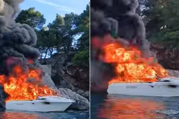 Drama na moru: Kod Raba se sudarile dvije brodice, kod Dubrovnika izgorjela i potonula jahta