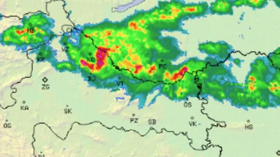 Nevrijeme pogodilo sjever Hrvatske: Lokalne oluje s tučom zahvatile i susjednu zemlju