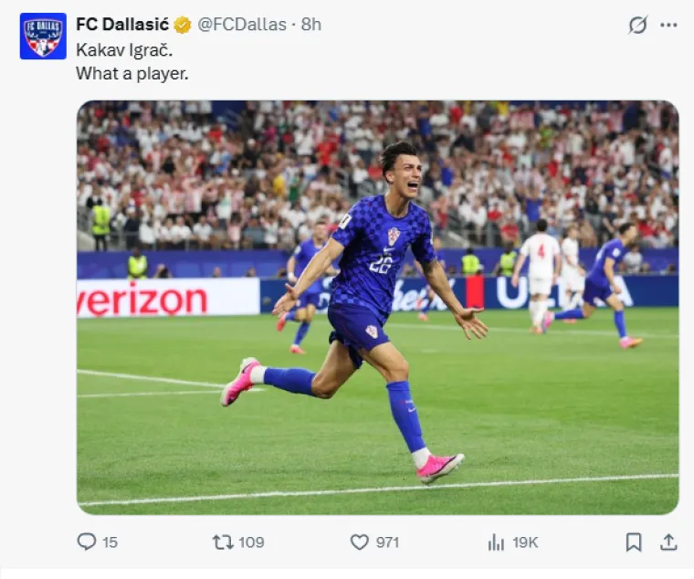 Kakva čast! Pogledajte &scaron;to je Dallas napravio tijekom utakmice Hrvatske i Engleske