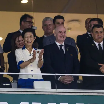 &Scaron;uker se rijetko pojavljuje u javnosti, a sada je snimljen uz Infantina na Svjetskom prvenstvu
