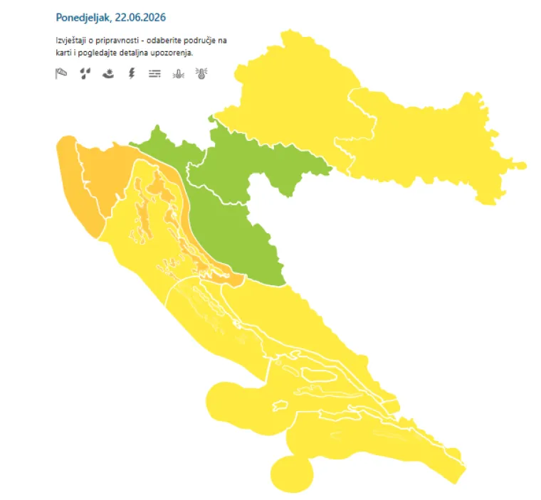Tuča veličine lje&scaron;njaka padala kod susjeda: Promjena vremena naglo stigla i u Zagreb