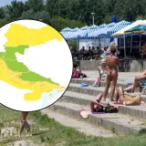 Prži i dalje, u tri regije upaljen narančasti alarm! Evo gdje su mogući pljuskovi s grmljavinom