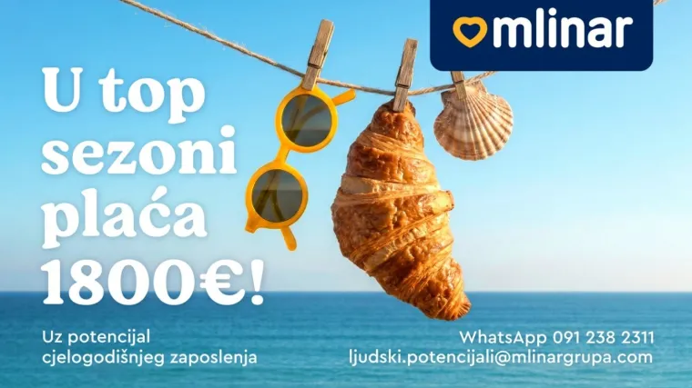 Zaposli se u Mlinarovoj prodavaonici, zarađuj 1.800 &euro; mjesečno u sezoni!