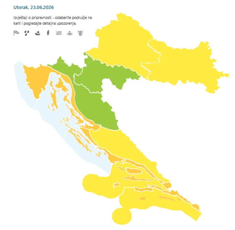 More u Puli u osam ujutro bilo čak 26 &deg;C: Znate li koliko je najvi&scaron;e ikad izmjereno?
