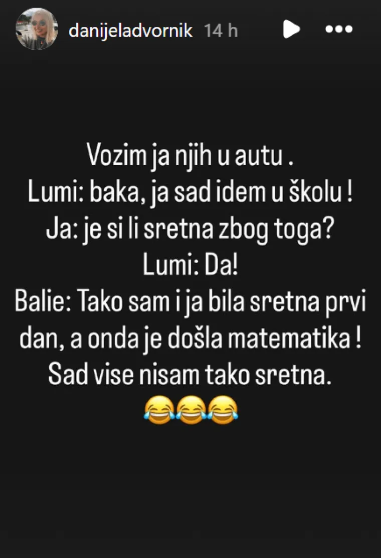 Danijelu Dvornik starija unuka zatekla jednom rečenicom: 'Sad vi&scaron;e nisam tako sretna'
