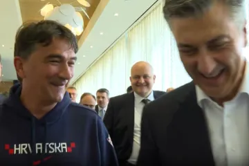 Plenković stigao kod Dalića pa nasmijao sve okupljene: Pazite &scaron;to je rekao