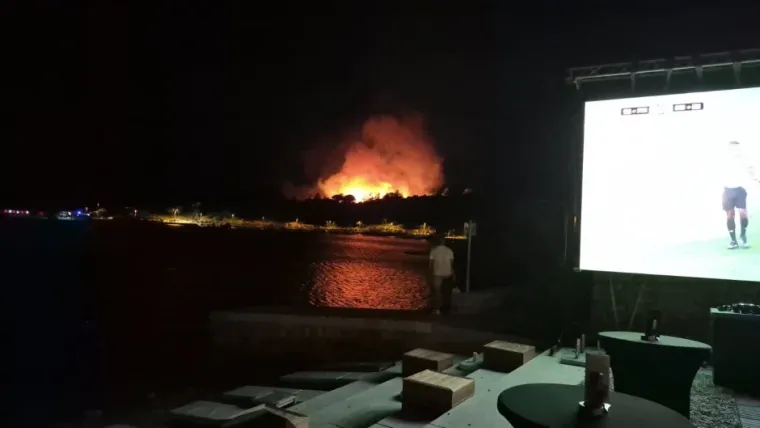 Požar buknuo u noći kod Dubrovnika: Jak vjetar otežavao ga&scaron;enje, objavili fotografije