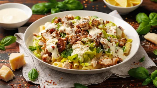 Savr&scaron;ena Cezar salata s tjesteninom: Zbog malog trika svi obožavaju i traže ovaj recept