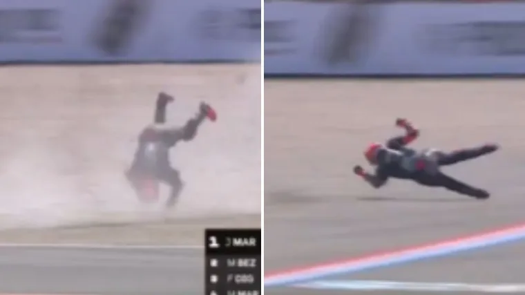 Stra&scaron;an pad pri jurnjavi od 200 km/h: Kandidat za naslov prevrtao se u zraku, pojavila se snimka
