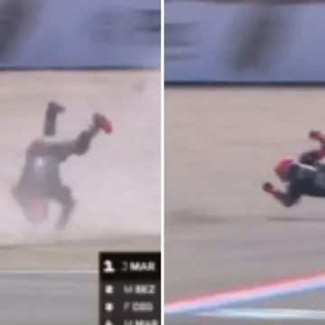 Stra&scaron;an pad pri jurnjavi od 200 km/h: Kandidat za naslov prevrtao se u zraku, pojavila se snimka