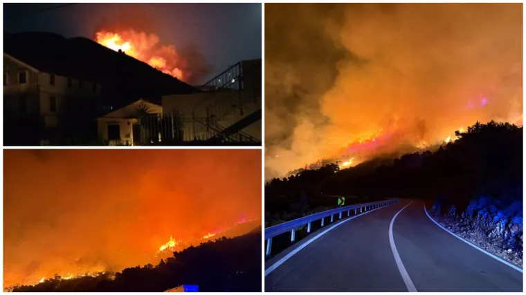 Buknuo požar kraj Komiže, &scaron;ire se snimke! Stižu tri kanadera i dodatne snage s kopna