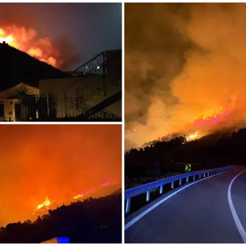 Buknuo požar kraj Komiže! Vatra gutala borovu &scaron;umu i makiju, &scaron;ire se snimke