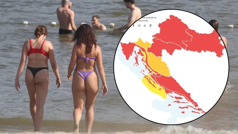 Skoro cijela zemlja pod crvenim alarmom: Evo gdje je u 7 ujutro izmjereno preko 32 &deg;C