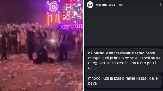 Nastala panika na festivalu u Beogradu, ljudi tvrde da ima izbodenih. Organizatori sve demantirali