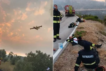 Požar na Visu o&scaron;tetio 3 objekta, zatvorena cesta prema Pod&scaron;pilju: 'Bilo je gadno - stihija, crveno nebo'