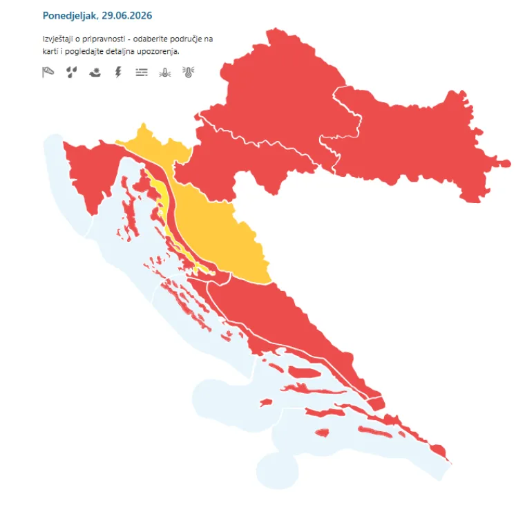 Dok ostatak Hrvatske 'gori', u ovom mjestu je jutros izmjereno samo 13 &deg;C!
