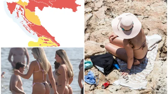 Hrvatska u crvenom! Gradovi na obali u 8 sati prže se na +30 &deg;C: 'Za&scaron;tite sebe, djecu i starije'