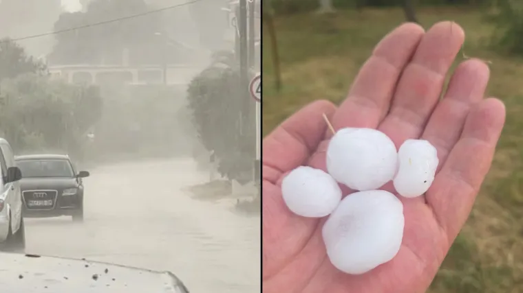 Tuča veličine oraha padala u Sinju, Bulj objavio fotografiju: 'Veću nisam vidio'
