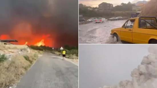 Tuča u Dalmaciji, udar munje izazvao požar: U tri grada sru&scaron;eni temperaturni rekordi