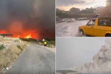 Tuča u Dalmaciji, udar munje izazvao požar: U tri grada sru&scaron;eni temperaturni rekordi