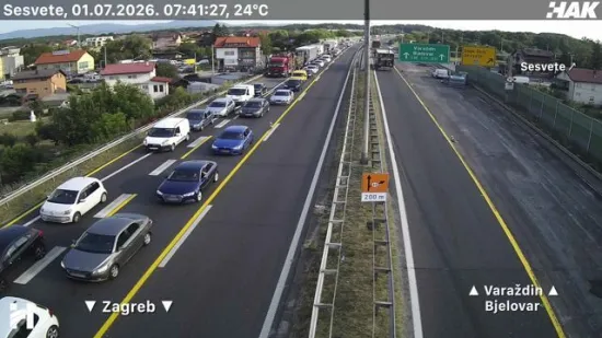 Kaos na ulazu u Zagreb zbog prometne nesreće, kolona je duga 14 kilometara