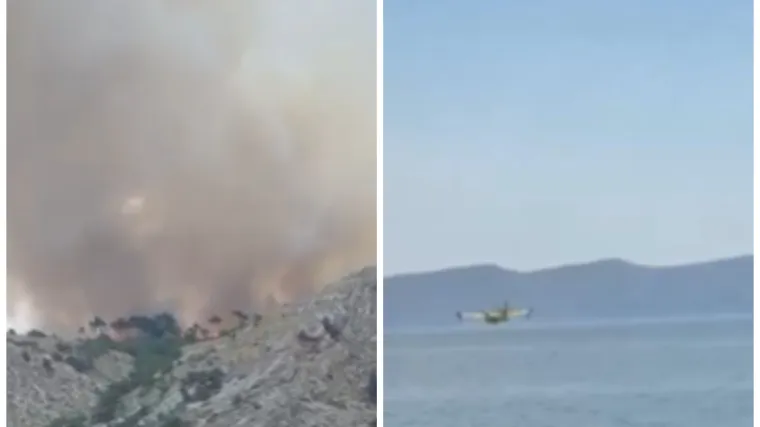 Dim i vatra na Velebitu: 'Navodno je udario grom pa se zapalilo'