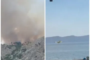 Dim i vatra na Velebitu: 'Navodno je udario grom pa se zapalilo'