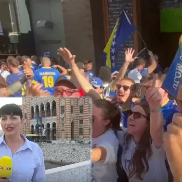 Uoči povijesne utakmice Sarajevom se vijore zastave: Sa zvučnika odjekuje neslužbena himna