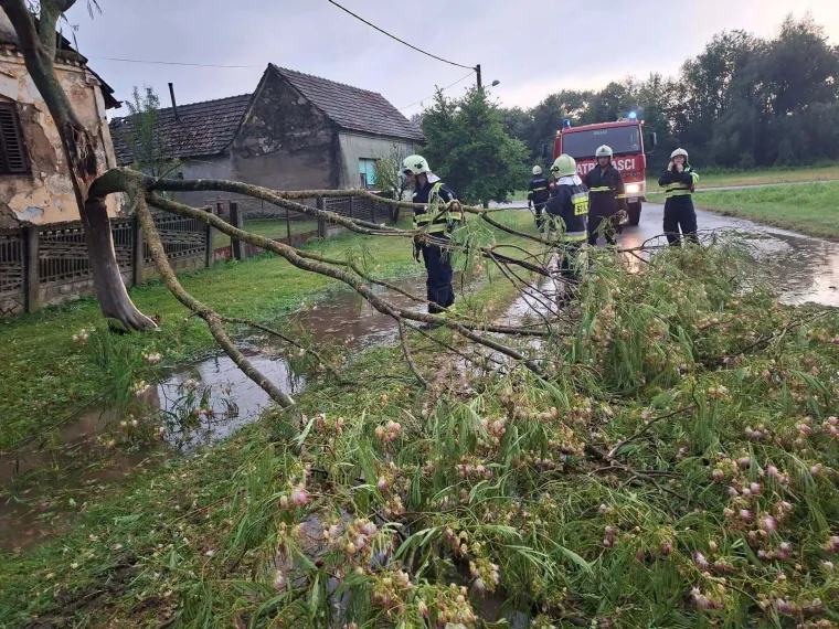 Vjetar odnio dio krova sa &scaron;kole u Orahovici, ru&scaron;io stabla u Virovitici: Sve snage na terenu