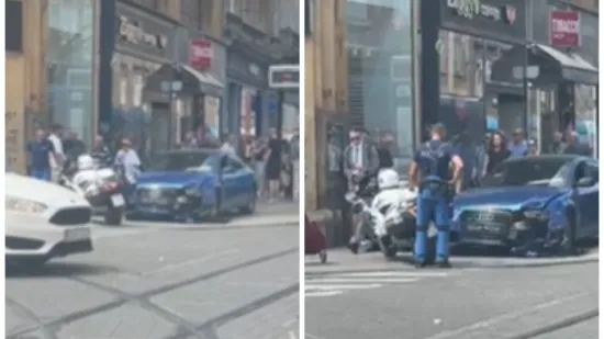 Nesreća u centru Zagreba: Netko je dobro slupao Audi