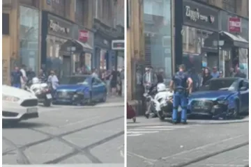Nesreća u centru Zagreba: Netko je dobro slupao Audi