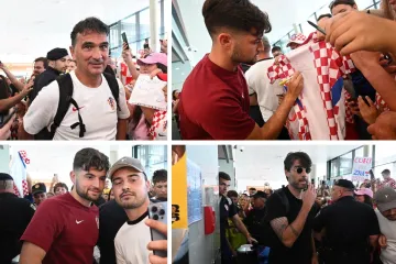 Vatreni se vratili u Lijepu na&scaron;u, dočekale ih stotine navijača