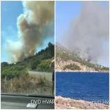 Gori između Jagodne i Ivan Dolca: Na Hvar poslana i dva kanadera