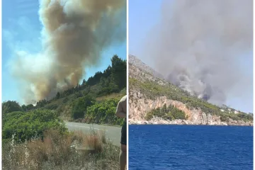 Gori između Jagodne i Ivan Dolca: Na Hvar poslana i dva kanadera